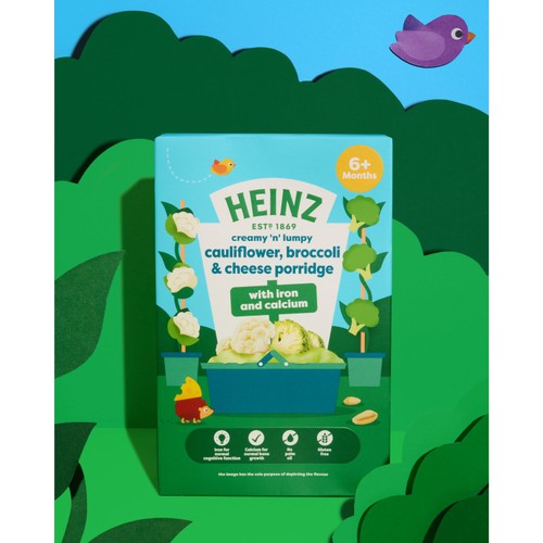 Heinz Cauliflower Broccoli & Cheese Multigrain Porridge 6+ Months 125g