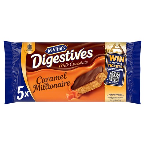 McVitie's Milk Chocolate Caramel Millionaire Biscuit Slices Multipack