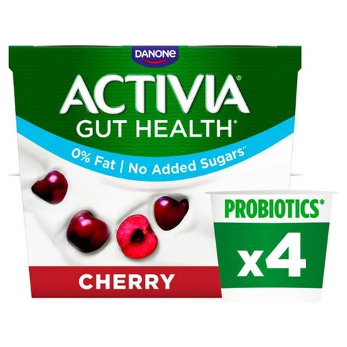 Activia Cherry Fat Free Gut Health Fruit Yoghurt