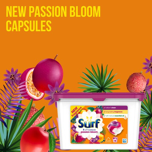 Surf 3 in 1 Washing Capsules Passion Bloom