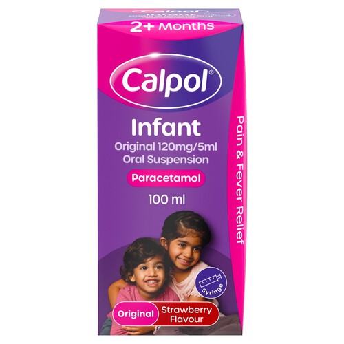 Calpol 2+ Months Infant Strawberry Liquid Paracetamol