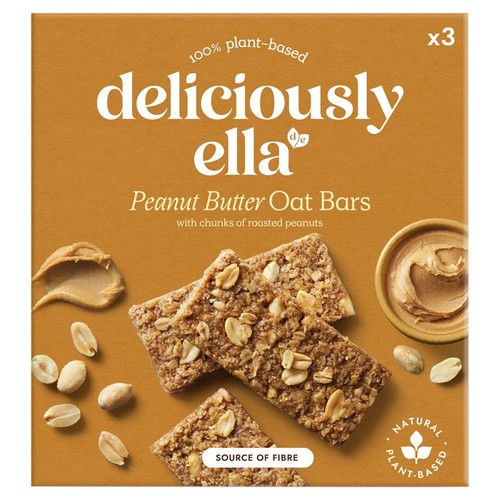 Deliciously Ella Peanut Butter Oat Bars Multipack 3x50g