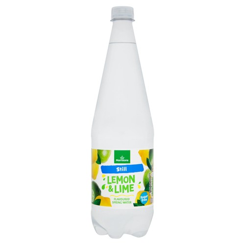 Morrisons no added sugar still lemon lime spring water