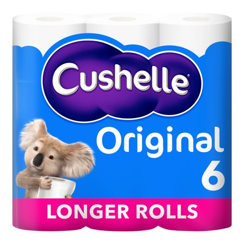 Cushelle Original Toilet Rolls 6 Pack