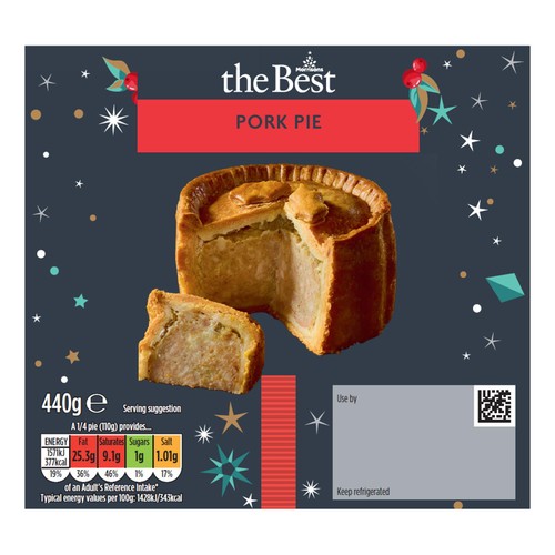 Morrisons The Best Christmas Pork Pie 440g