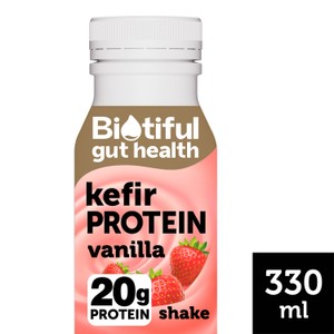 Biotiful Gut Health Strawberry Kefir High Protein Drink 330ml