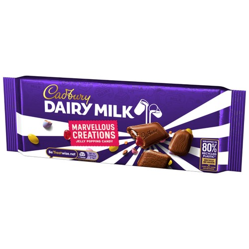 Cadbury Marvellous Creations Jelly Pop Candy Chocolate Bar 