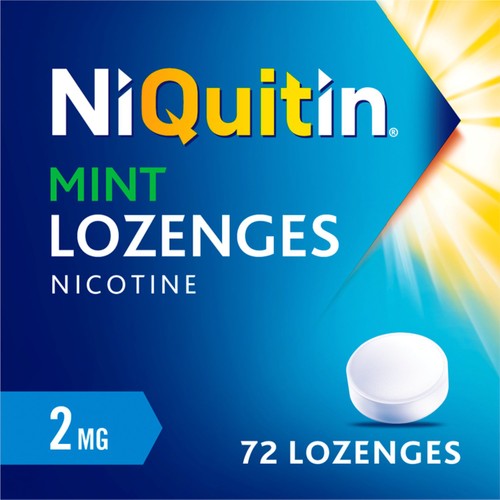 NiQuitin Mint Lozenge - 2mg, 72 Nicotine Lozenges - Stop Smoking Aid