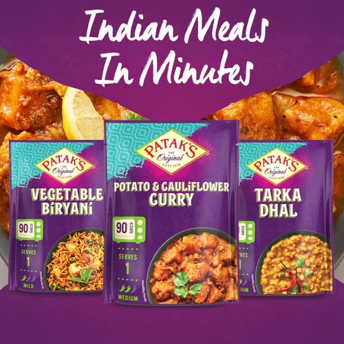 Patak's Indian Vegetable Biryani Microwave Rice Ready Meal 270g