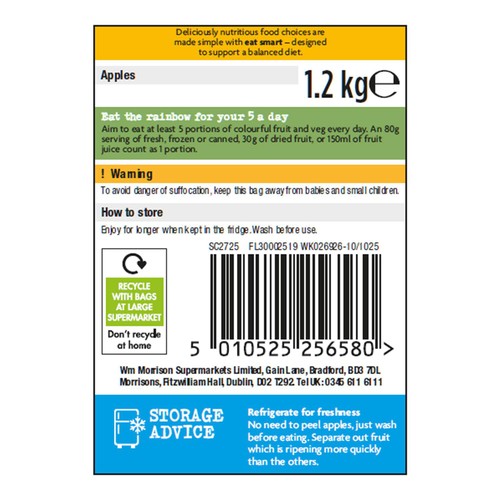 Morrisons Apples 1.2kg Pack