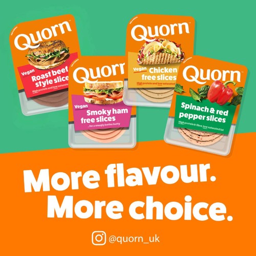 Quorn Garlic & Herb Vegetarian Deli Slices 