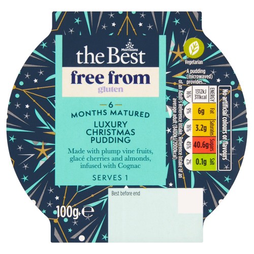 Morrisons The Best Free From 6 Months Matured Luxury Christmas Pudding 100g