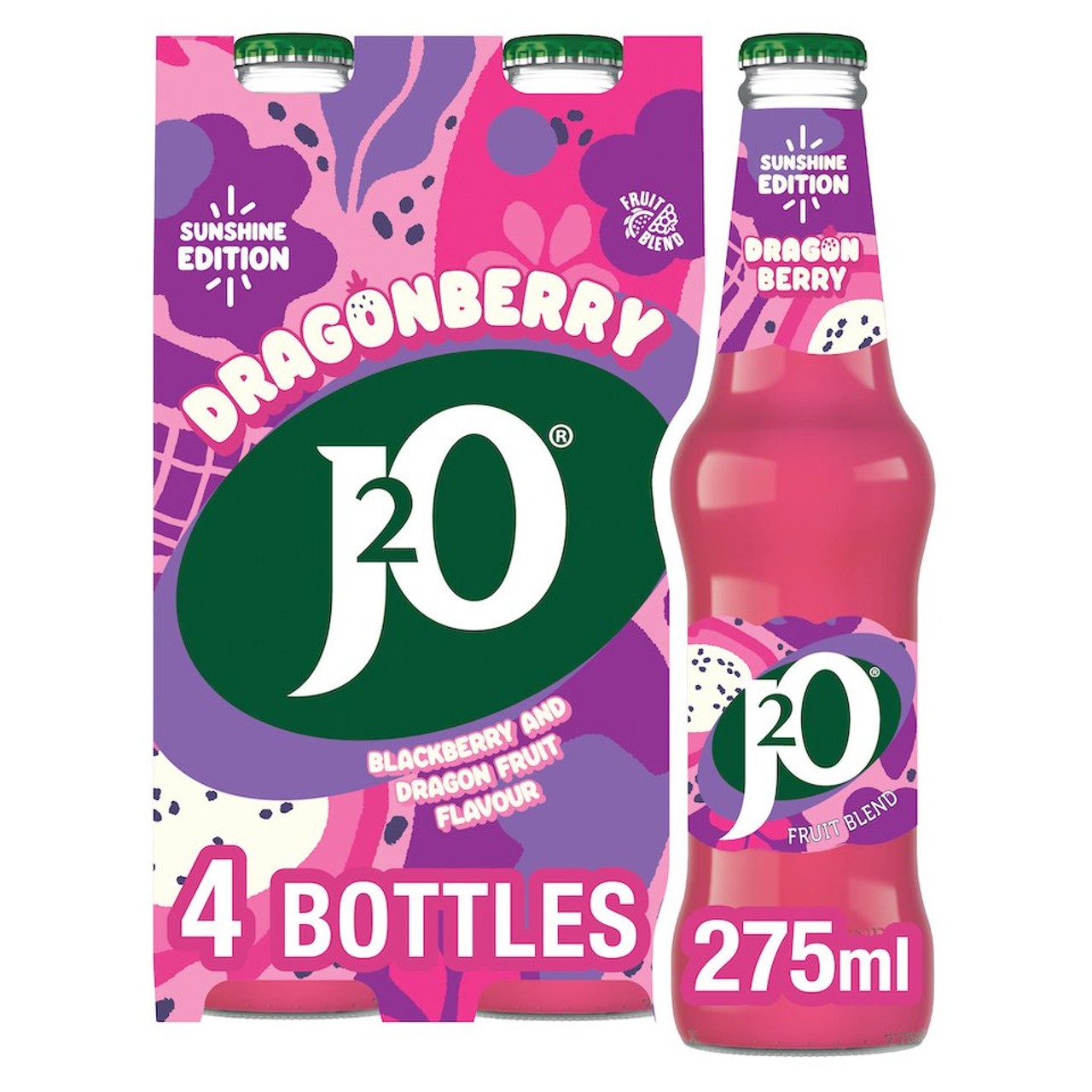 J2O Dragonberry 4 bottles