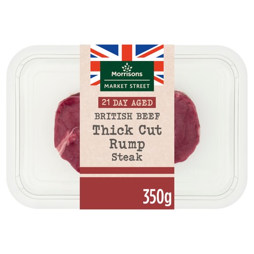 Morrisons British Thick Cut Rump Steak 350g