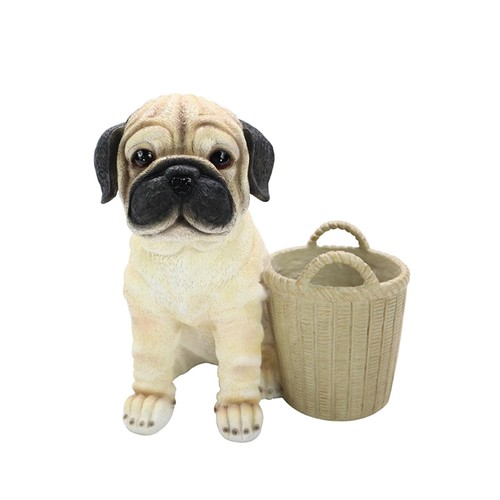 Nutmeg Pug Planter