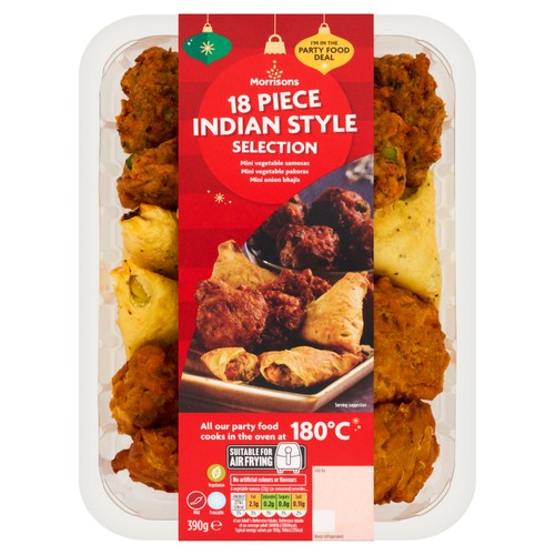 Morrisons 18 Piece Indian Style Selection 390g