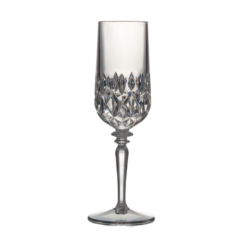 Morrisons clear plastic champagne flute