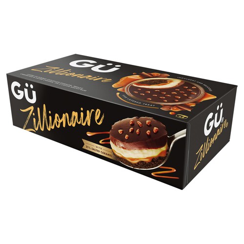 Gu Zillionaire Chocolate & Salted Caramel Cheesecake Desserts