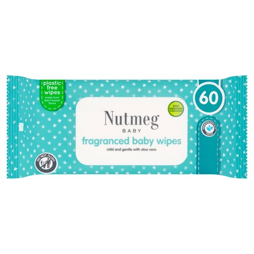 Nutmeg fragranced baby wipes