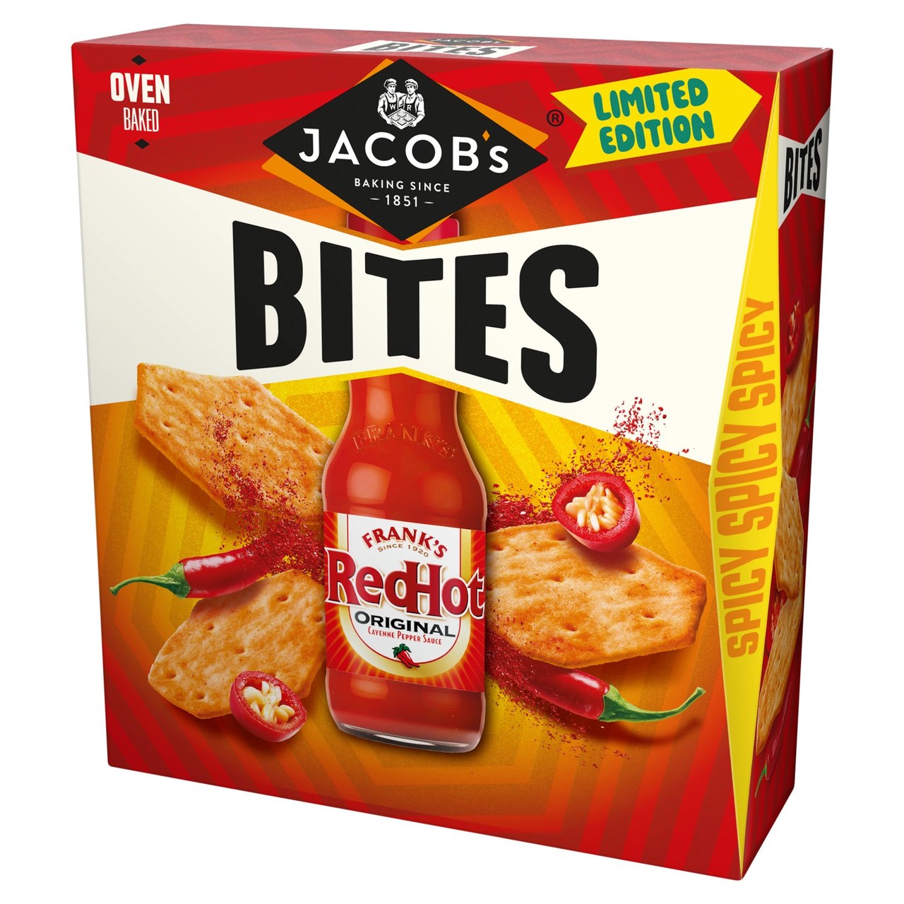 Jacob's Bites Frank's Red Hot Original Cayenne Pepper Sauce 125g
