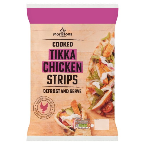 Morrisons Frozen Tikka Chicken Breast Strips