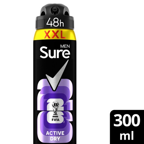 Sure Men Anti-Perspirant Aerosol Active Dry XXL 300ml