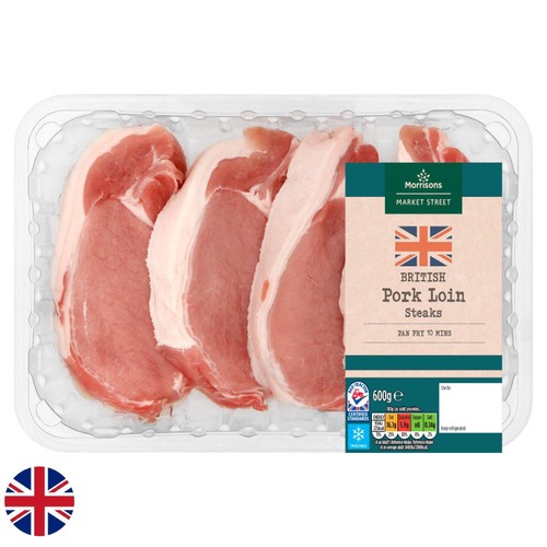 Morrisons british pork loin steaks