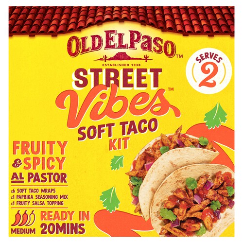 Old El Paso Mexican Street Vibes Al Pastor Soft Taco Kit 