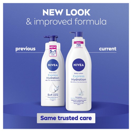 NIVEA Express Hydration Body Lotion for Normal to Dry Skin 