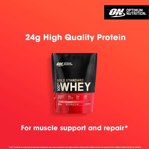 Optimum Nutrition Gold Standard Whey Delicious Strawberry 450G