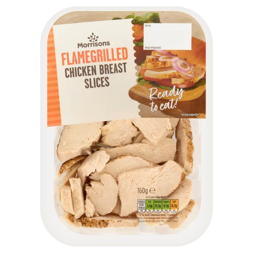 Morrisons Ready To Eat Flame Grilled Chicken Breast Slices 160g