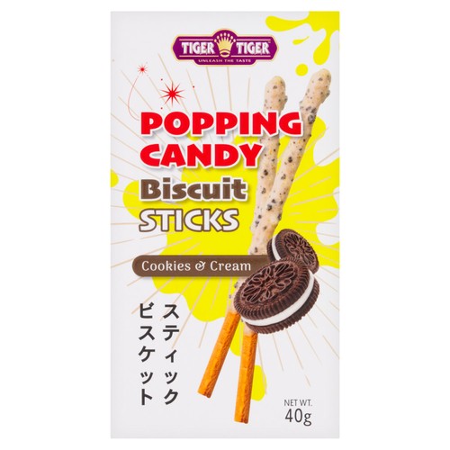 Tiger Tiger Biscuit Sticks Cookies 'N' Cream 