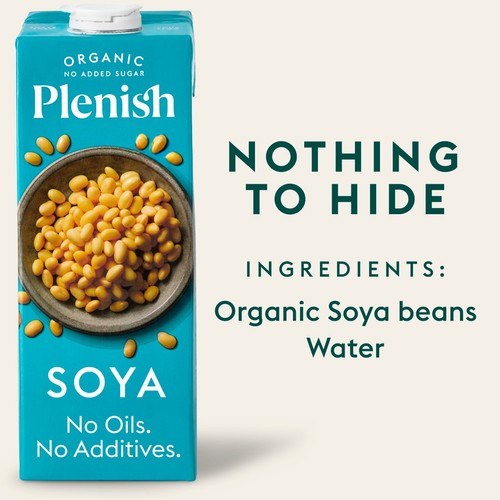 Plenish Organic Soya Milk Uht 1L