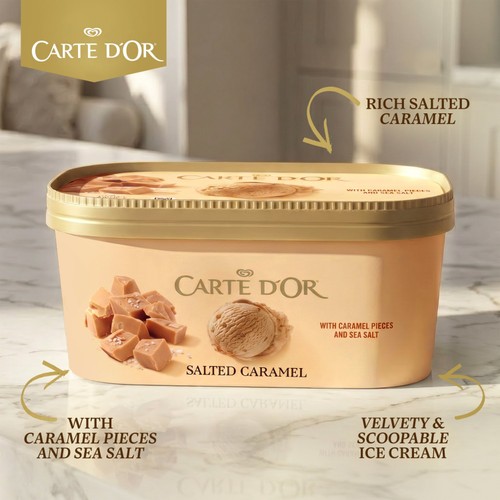Carte D'or Rich Salted Caramel Ice Cream Tub 900ml