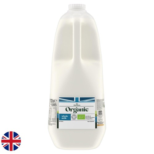 Morrisons Organic British Whole Milk 4 Pints