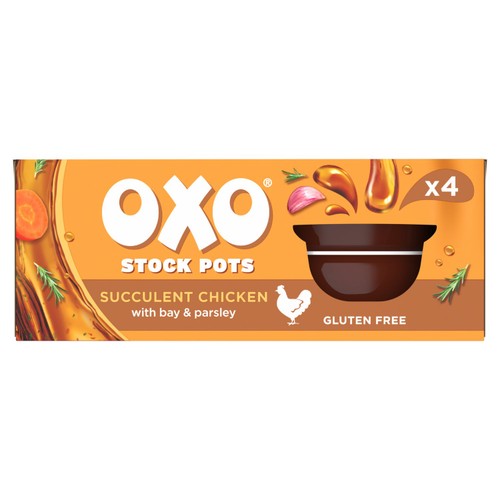 Oxo Stock Pot Succulent Chicken 4 x 20g
