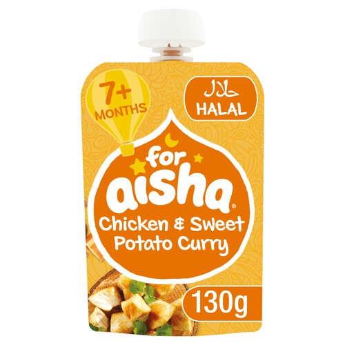 For Aisha Chicken & Sweet Potato Curry Baby Pouch 7m+ 