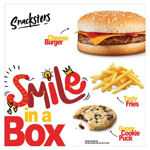 Snacksters Cheeseburger Smile In A Box Meal 