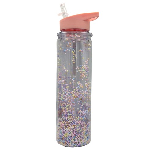 Tri Coastal Double Walled Drinking Bottle With Pom Poms