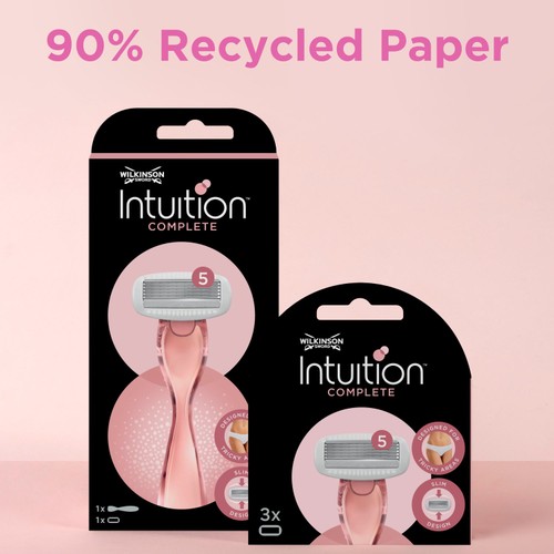 Pack De 3 Lames De Rasoir Wilkinson Sword Intuition – Recharge Femme, Rasage Visage, Neuf
