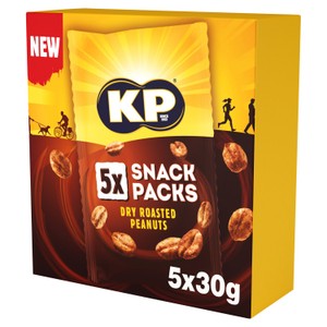 KP Dry Roasted Peanuts 5 x Snack Packs