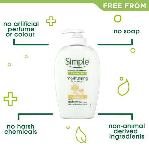 Simple Moisturising Hand Wash With Chamomile Oil  250ml