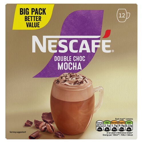 Nescafe Gold Double Choc Mocha 12 Sachets