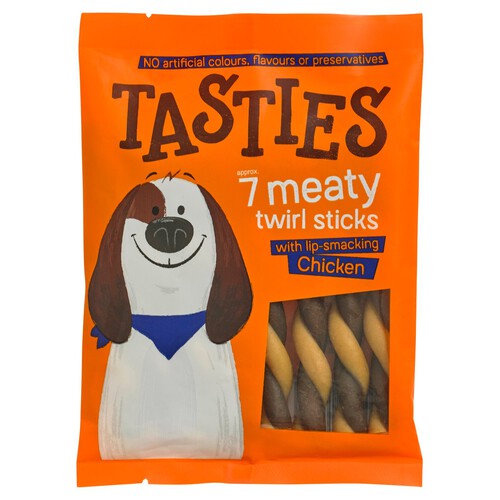 Tasties Meaty Twirl Sticks Chicken 