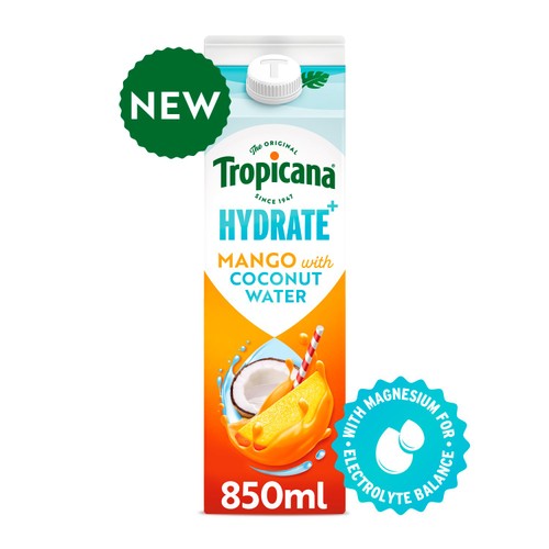 Tropicana Hydrate Coconut & Mango Juice 850ml