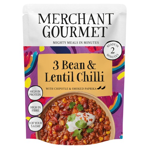 Merchant Gourmet 3-Bean & Lentil Chilli 280g