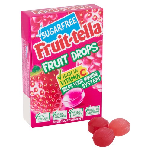 Fruittella Sugar Free Fruit Drops Redberry Mix