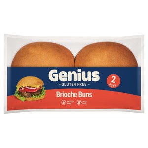 Genius Gluten Free Brioche Style Burger Buns 2 Pack