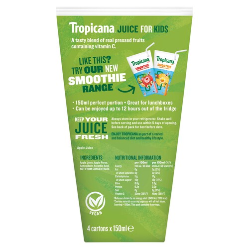 Tropicana Kids Juice Apple 