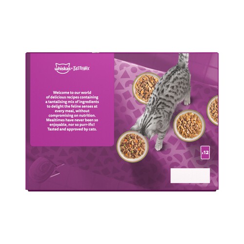 Whiskas 1+ Chef's Choice Mix Adult Wet Cat Food Pouches in Gravy